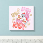 Tom en Jerry "Ho! Ho! Ho!" Santa Cft-levering Canvas Afdruk (Insitu (Houten vloer))