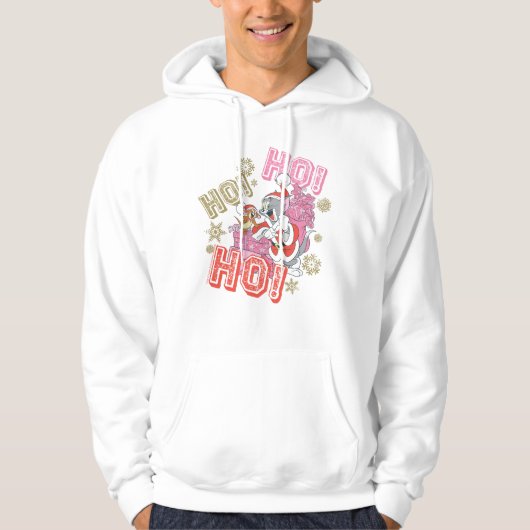 Tom en Jerry "Ho! Ho! Ho!" Santa Cft-levering Hoodie (Voorkant)