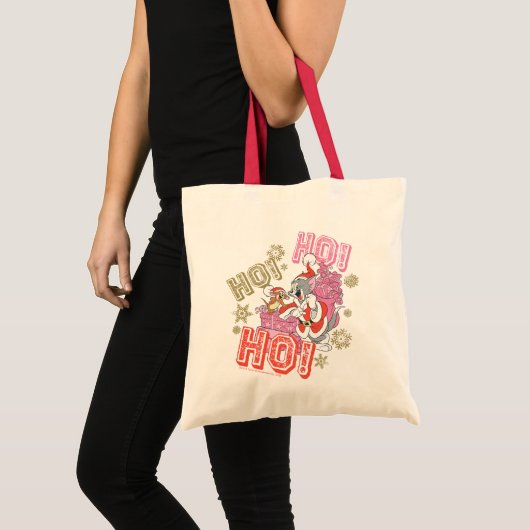 Tom en Jerry "Ho! Ho! Ho!" Santa Cft-levering Tote Bag (Voorkant (product))