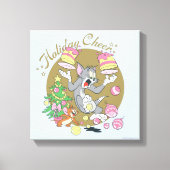 Tom en Jerry Holiday Cheer Canvas Afdruk (Voorkant)