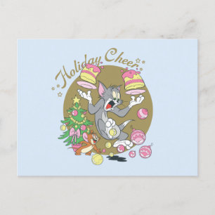 Tom en Jerry Holiday Cheer Feestdagenkaart