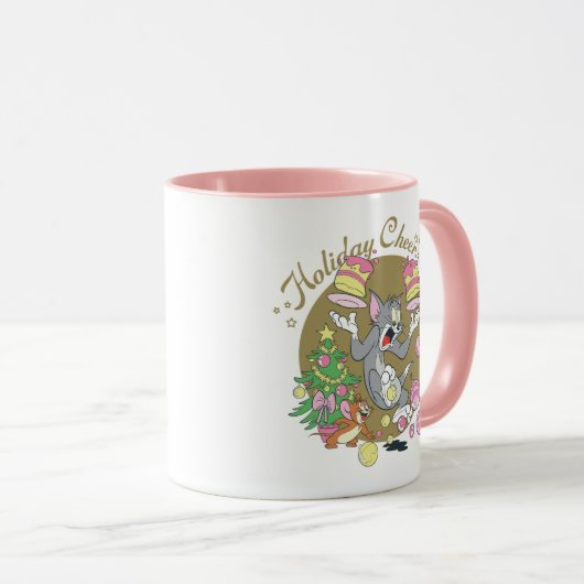 Tom en Jerry Holiday Cheer Mok (Voorkant rechts)