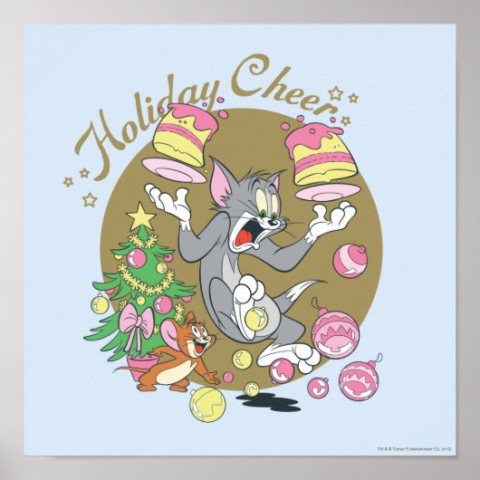 Tom en Jerry Holiday Cheer Poster (Voorkant)