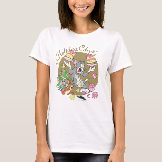 Tom en Jerry Holiday Cheer T-shirt (Voorkant)