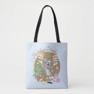 Tom en Jerry Holiday Cheer Tote Bag
