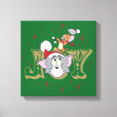 Tom en Jerry Holiday Joy Canvas Afdruk (Voorkant)