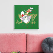 Tom en Jerry Holiday Joy Canvas Afdruk (Insitu (Woonkamer))