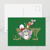 Tom en Jerry Holiday Joy Feestdagenkaart (Voorkant / Achterkant)