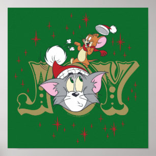 Tom en Jerry Holiday Joy Poster