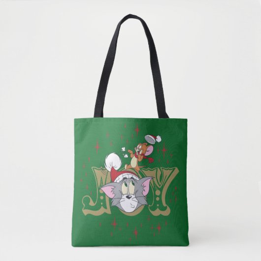 Tom en Jerry Holiday Joy Tote Bag (Voorkant)