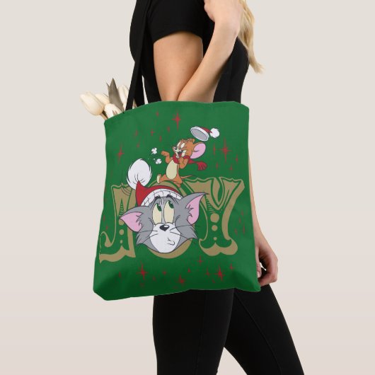 Tom en Jerry Holiday Joy Tote Bag (Dichtbij)