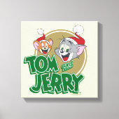 Tom en Jerry Holiday Logo Canvas Afdruk (Voorkant)