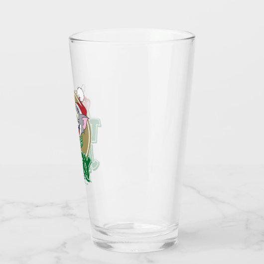 Tom en Jerry Holiday Logo Glas (Links)