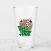 Tom en Jerry Holiday Logo Glas (Voorkant)