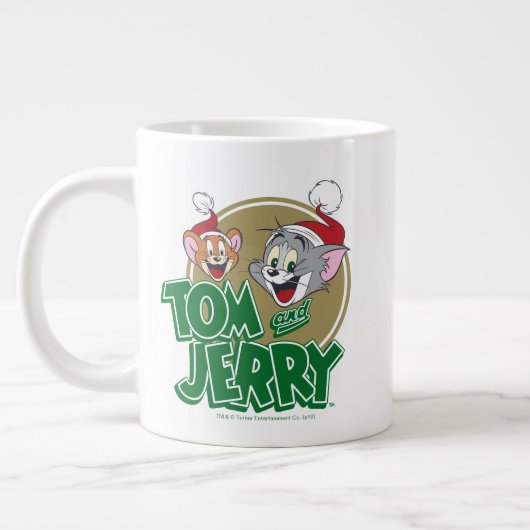 Tom en Jerry Holiday Logo Grote Koffiekop (Links)