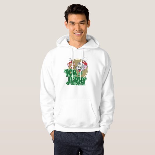 Tom en Jerry Holiday Logo Hoodie (Voorkant volledig)