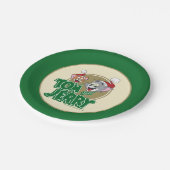 Tom en Jerry Holiday Logo Papieren Bordje (Gekanteld)