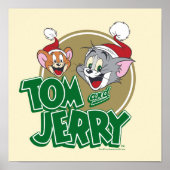 Tom en Jerry Holiday Logo Poster (Voorkant)