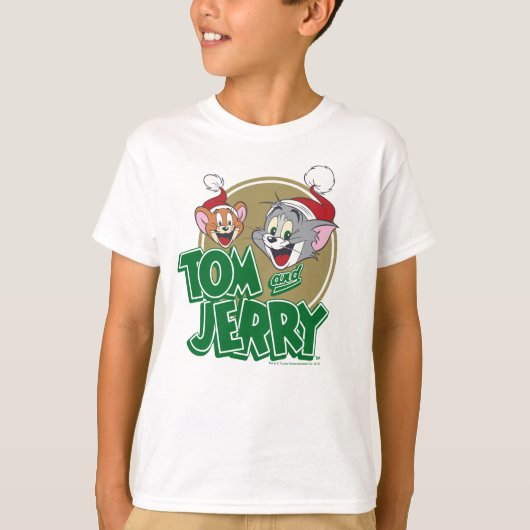 Tom en Jerry Holiday Logo T-shirt (Voorkant)