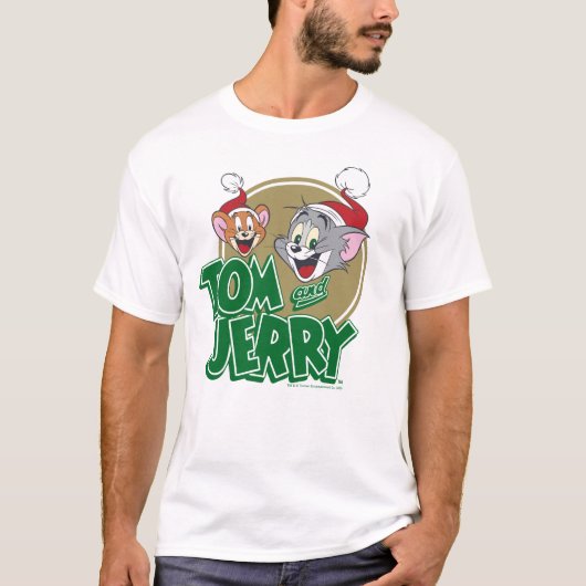 Tom en Jerry Holiday Logo T-shirt (Voorkant)