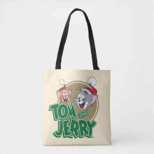 Tom en Jerry Holiday Logo Tote Bag