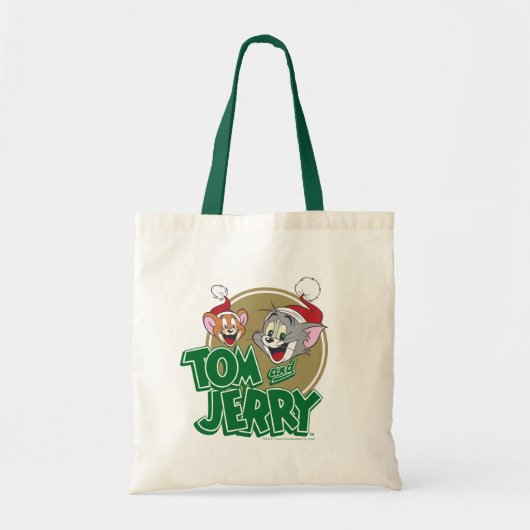 Tom en Jerry Holiday Logo Tote Bag (Voorkant)