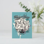 Tom en Jerry Hollywood CA Briefkaart (Staand voorkant)