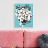 Tom en Jerry Hollywood CA Canvas Afdruk (Insitu (Woonkamer))