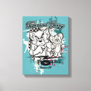 Tom en Jerry Hollywood CA Canvas Afdruk