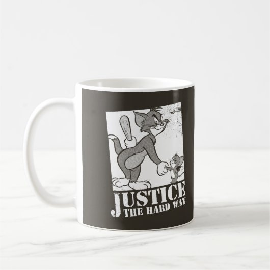 Tom en Jerry Justice de harde weg Koffiemok (Links)
