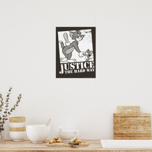 Tom en Jerry Justice de harde weg Poster (Keuken)