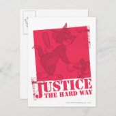Tom en Jerry Justice The Hard Way Briefkaart (Voorkant / Achterkant)