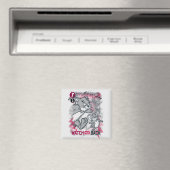 Tom en Jerry kijken naar je rug Magneet (Insitu (Vaatwasser))