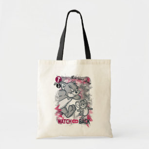 Tom en Jerry kijken naar je rug Tote Bag