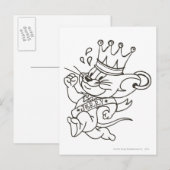 Tom en Jerry King Jerry Briefkaart (Voorkant / Achterkant)