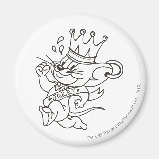 Tom en Jerry King Jerry Magneet (Voorkant)