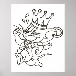 Tom en Jerry King Jerry Poster