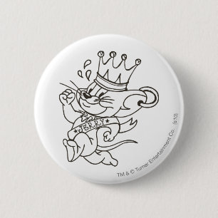 Tom en Jerry King Jerry Ronde Button 5,7 Cm