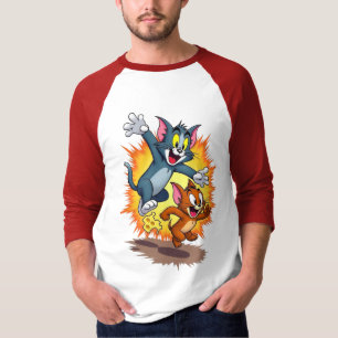 Tom en Jerry Klassieke Cartoon Jacht T-Shirt