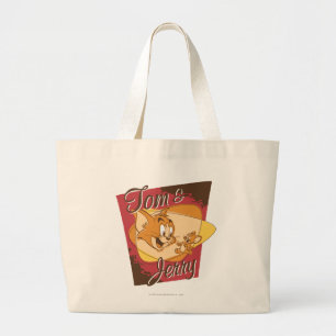 Tom en Jerry Logo 2 Grote Tote Bag