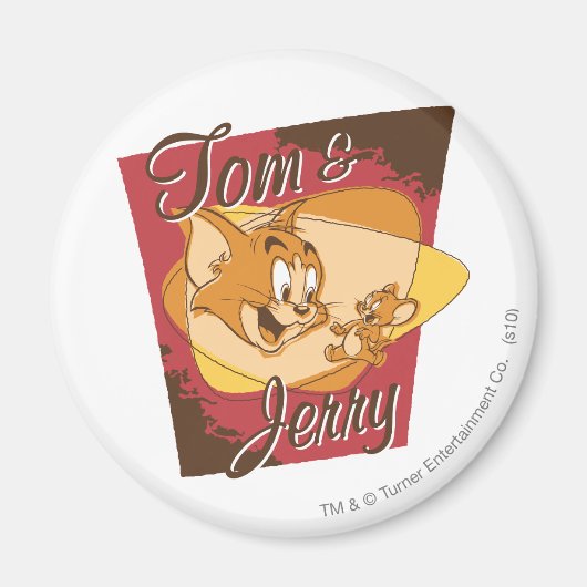 Tom en Jerry Logo 2 Magneet (Voorkant)