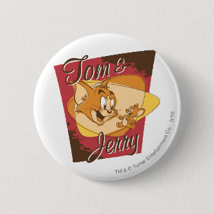 Tom en Jerry Logo 2 Ronde Button 5,7 Cm