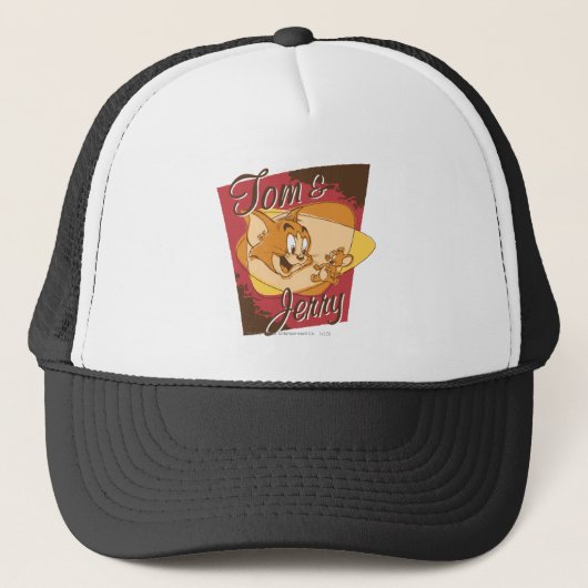 Tom en Jerry Logo 2 Trucker Pet (Voorkant)