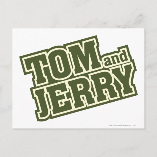 Tom en Jerry Logo 3 Briefkaart (Voorkant)