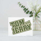 Tom en Jerry Logo 3 Briefkaart (Staand voorkant)
