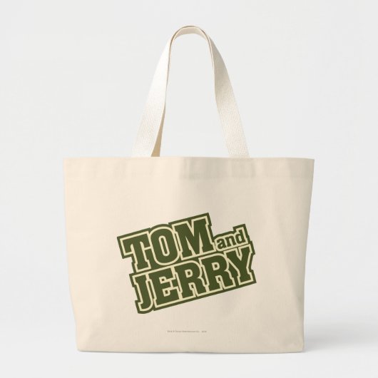 Tom en Jerry Logo 3 Grote Tote Bag (Voorkant)