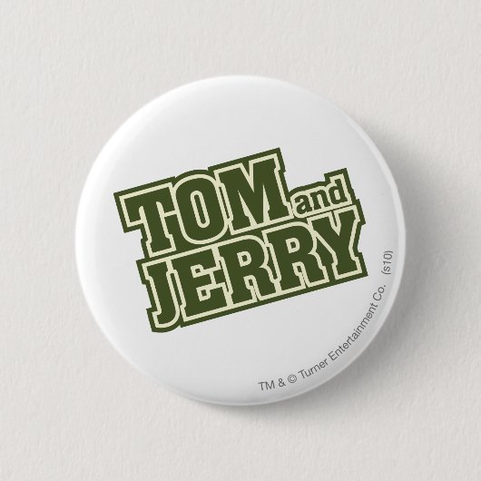 Tom en Jerry Logo 3 Ronde Button 5,7 Cm (Voorkant)
