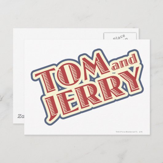 Tom en Jerry Logo Briefkaart (Voorkant / Achterkant)