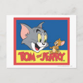 Tom en Jerry Logo Flat Briefkaart (Voorkant)