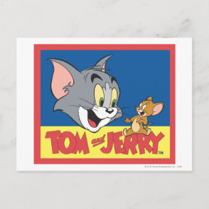 Tom en Jerry Logo Flat Briefkaart
